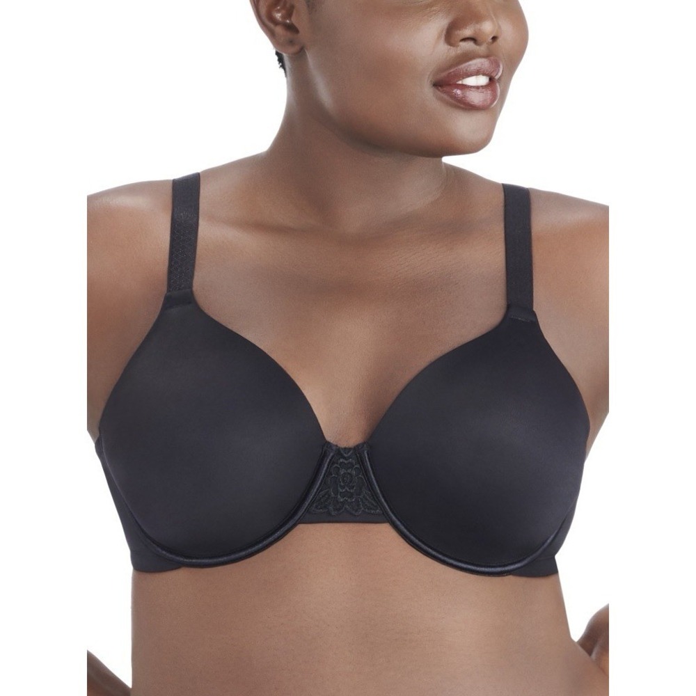 Vanity Fair 40DD Bra Beauty Back Underwire Full Figure Coverage Lace 76380 Black